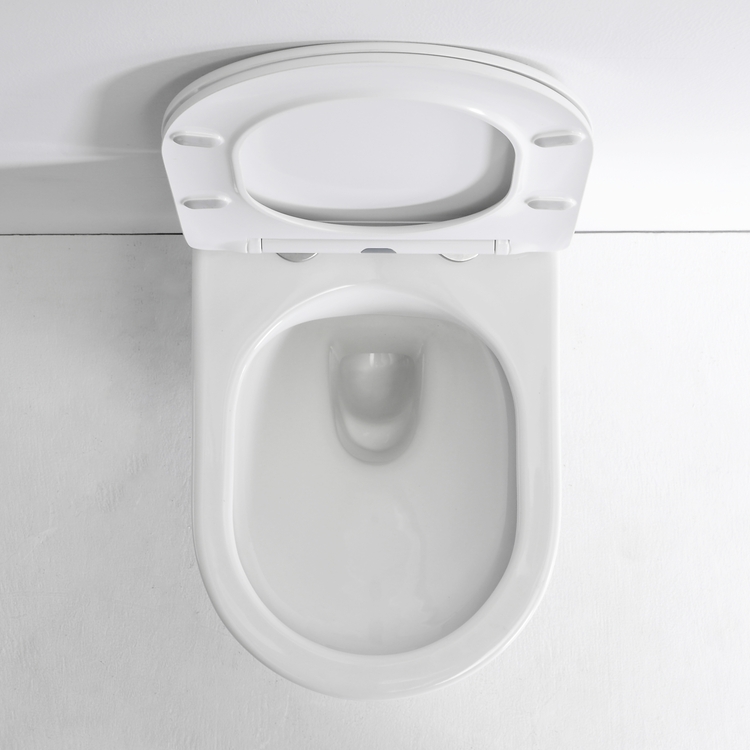 Rimless Wall Hung Toilet BF2442D Ceramic WC 520×355×365mm Nano Coating UF Seat