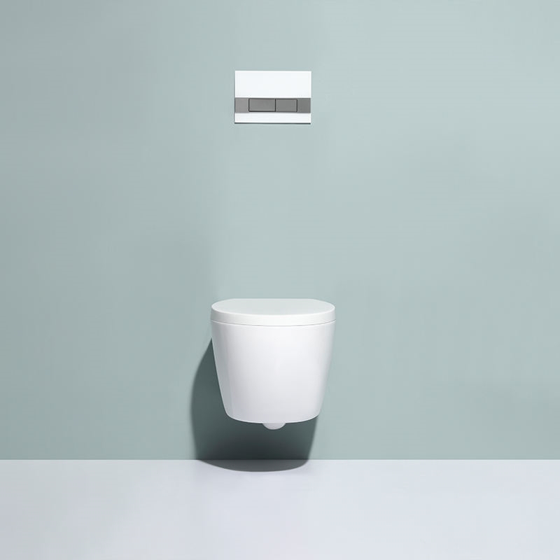 BF2375 Modern Ceramic Wall Hung Toilet Cyclone Flushing Soft Close UF Seat 530x380x350mm