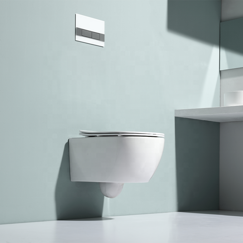 BF2468 Wall-Hung Ceramic Toilet with Concealed Tank High Quality Modern Design for Contemporary Hotel Bathrooms