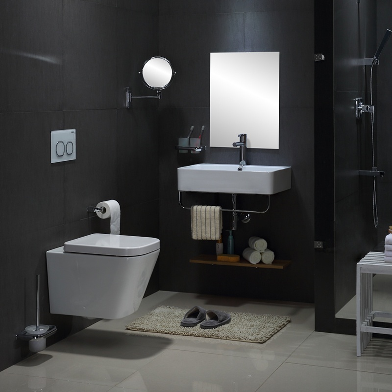 BF2470D Rimless Wall Hung Toilet – Modern White Ceramic Wall Mounted WC