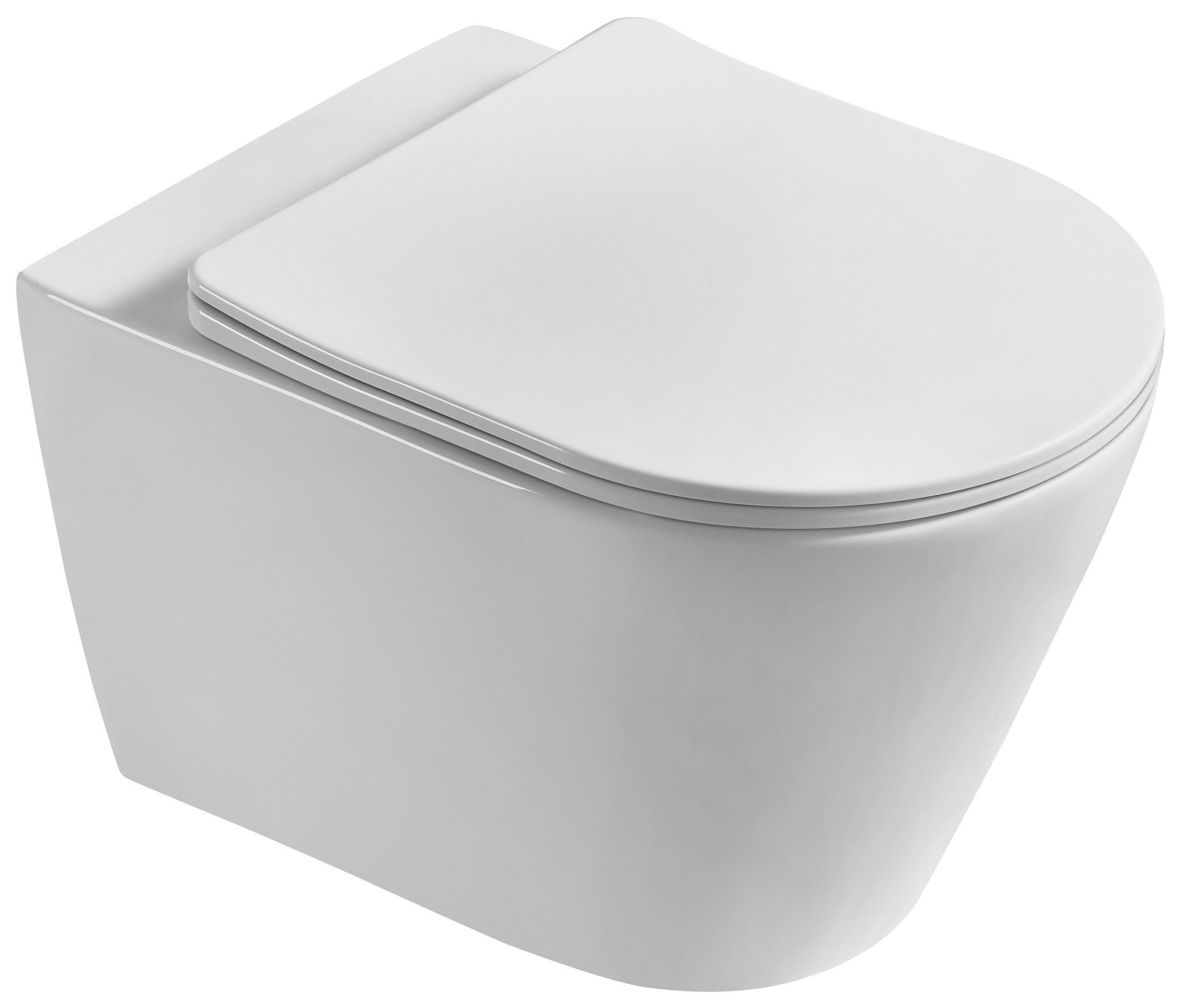 BF2390 Modern Ceramic Wall Hung Toilet Cyclone Flush 3/6L Soft Close UF Seat