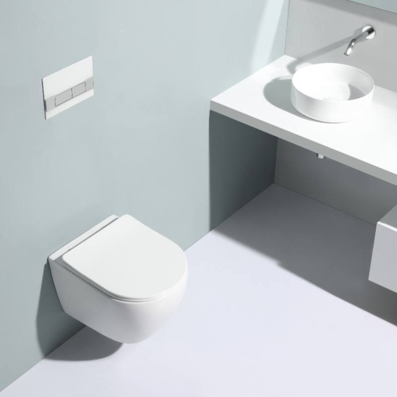 BF2379 Rimless Wall Hung Toilet Modern Ceramic Washdown WC