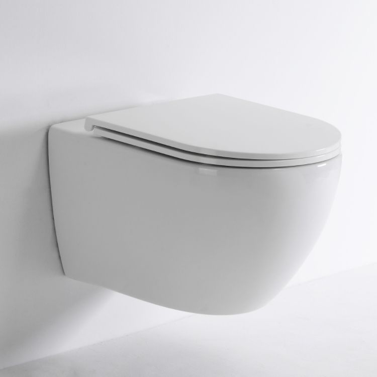 Vortex Wall Hung Toilet Ceramic WC with UF Seat Nano Coating Washdown Flush