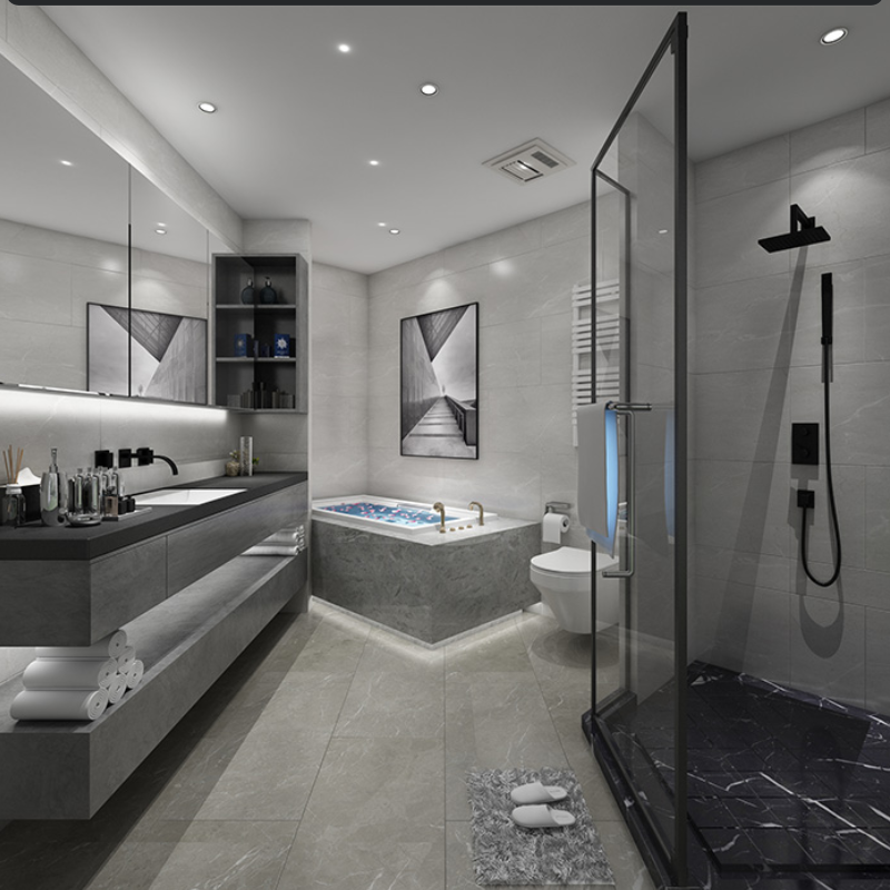 Space Optimization and Noise Control for Bathroom Wet and Dry Separation