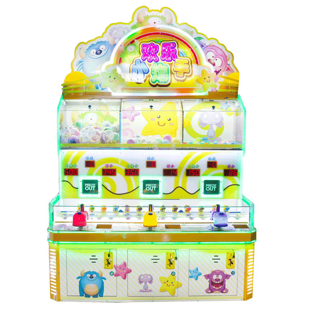 Happy Bubble Shooter Arcade Game Machine for 3 Players with Prize System