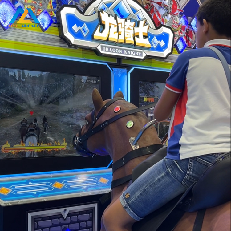 Dragon Knight Horse Riding Simulator – Dual-Player Medieval Arcade Machine