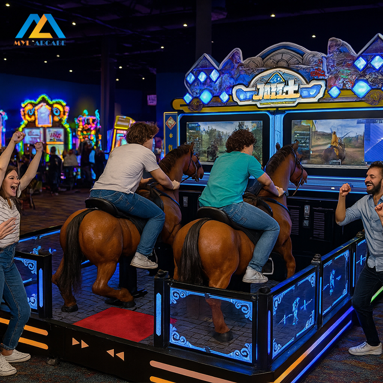 Dragon Knight Horse Riding Simulator – Dual-Player Medieval Arcade Machine