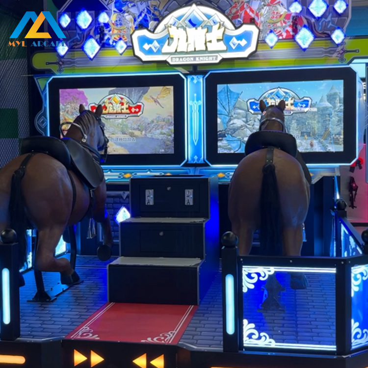 Dragon Knight Horse Riding Simulator – Dual-Player Medieval Arcade Machine