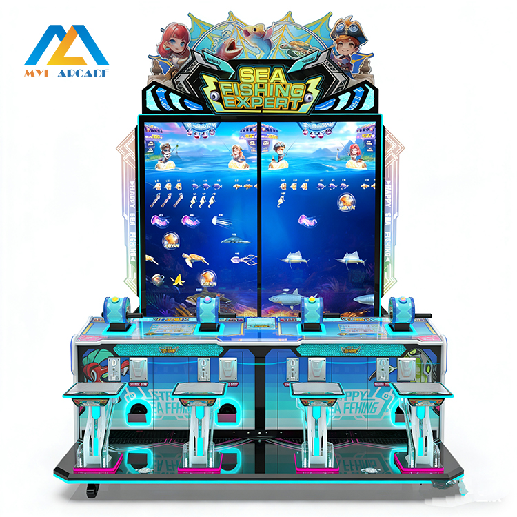 Sea Fishing Expert 4-Player Punk Style 4K Fishing Arcade Machine