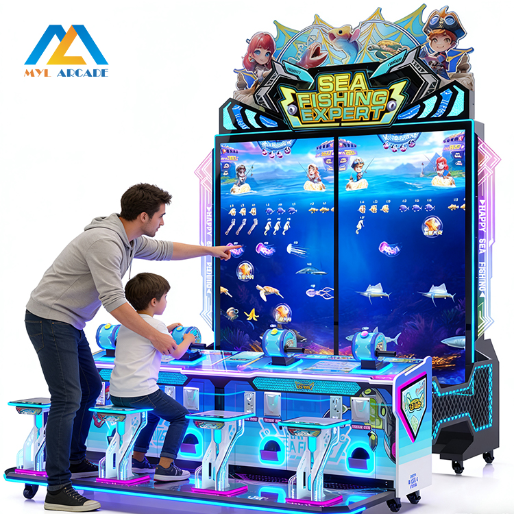 Sea Fishing Expert 4-Player Punk Style 4K Fishing Arcade Machine