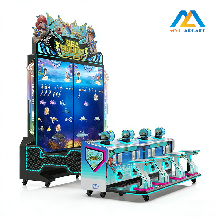 Sea Fishing Expert 4-Player Punk Style 4K Fishing Arcade Machine