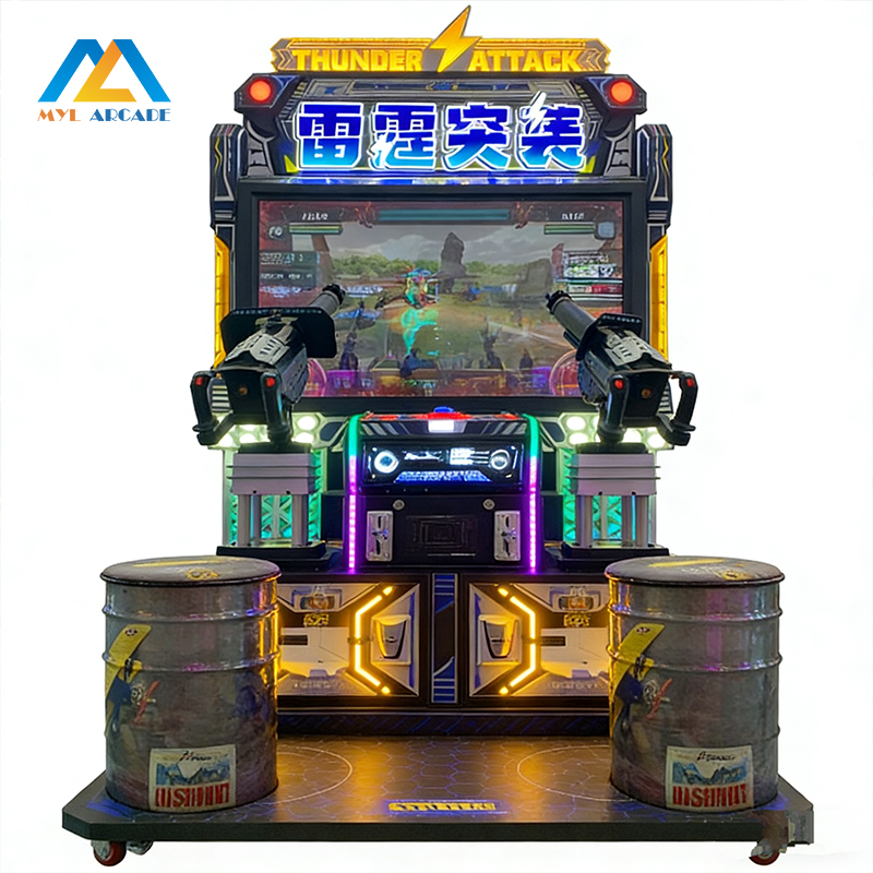 Thunder Attack 2 Player Gun Shooting Arcade Machine