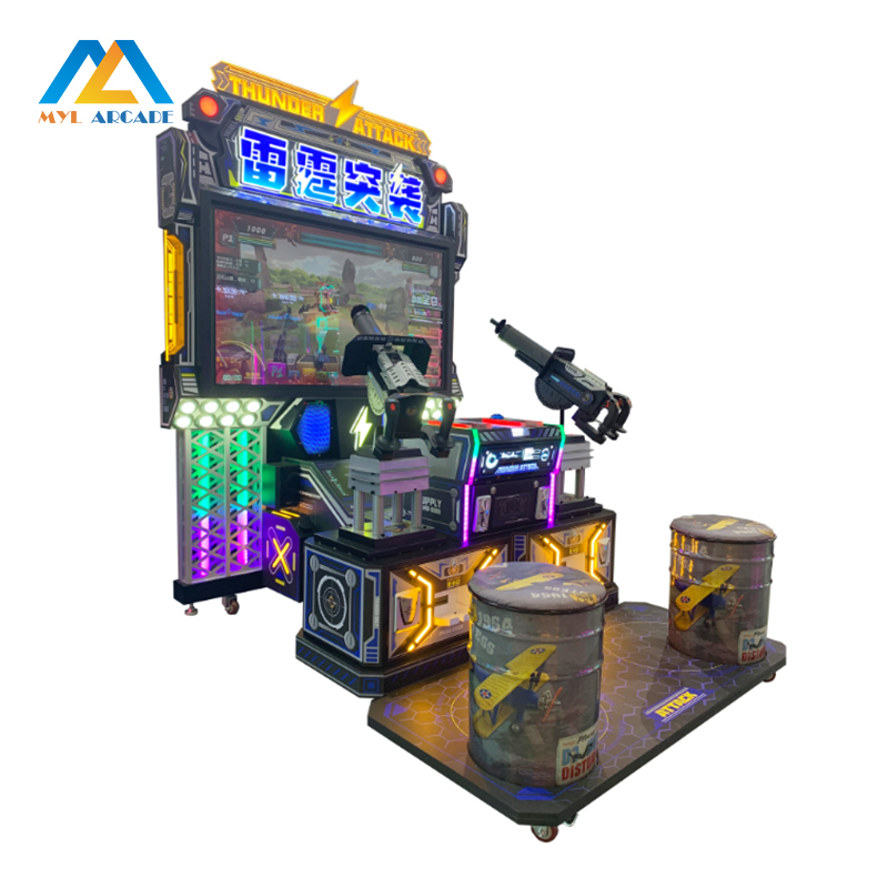 Thunder Attack 2 Player Gun Shooting Arcade Machine