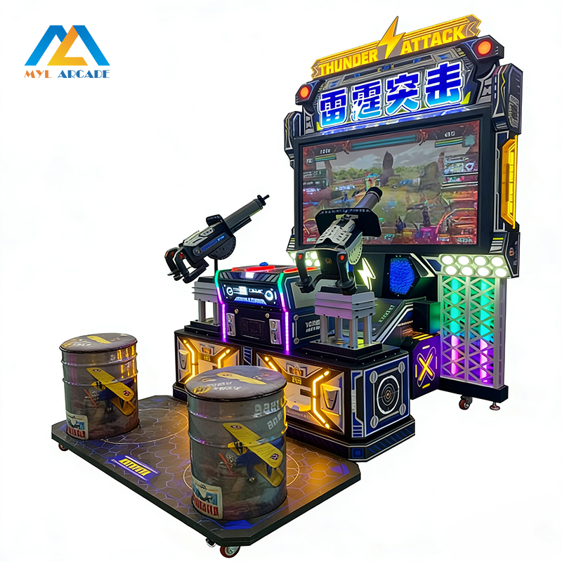 Thunder Attack 2 Player Gun Shooting Arcade Machine