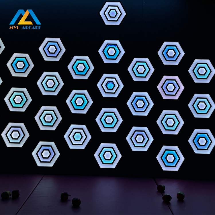 Crack Shoot-Interactive LED Wall Ball Game Machine for Kids and Adults