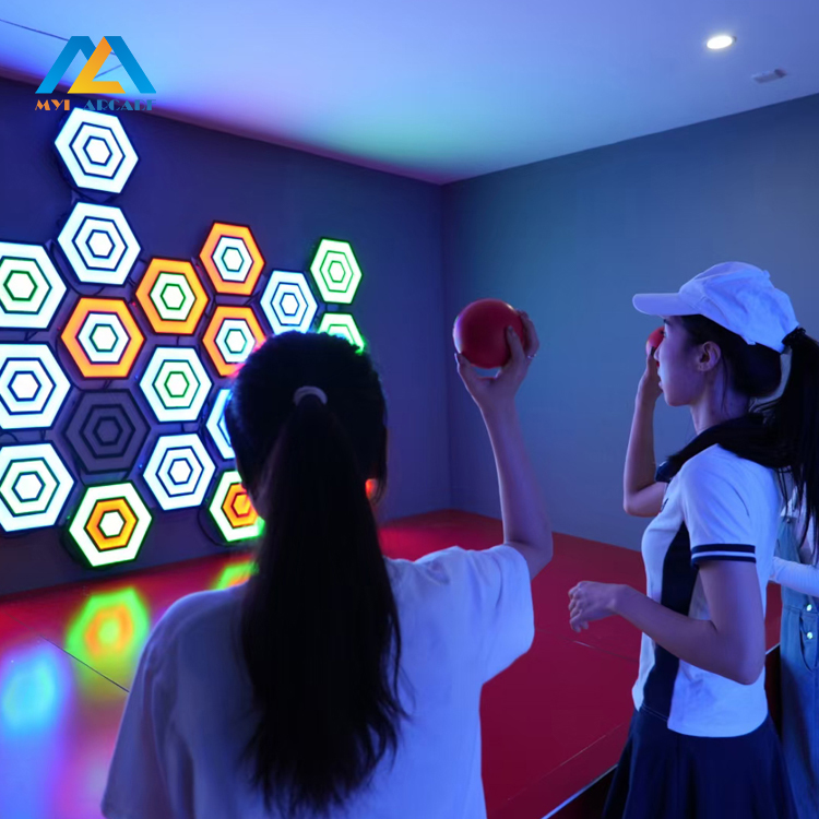 Crack Shoot-Interactive LED Wall Ball Game Machine for Kids and Adults