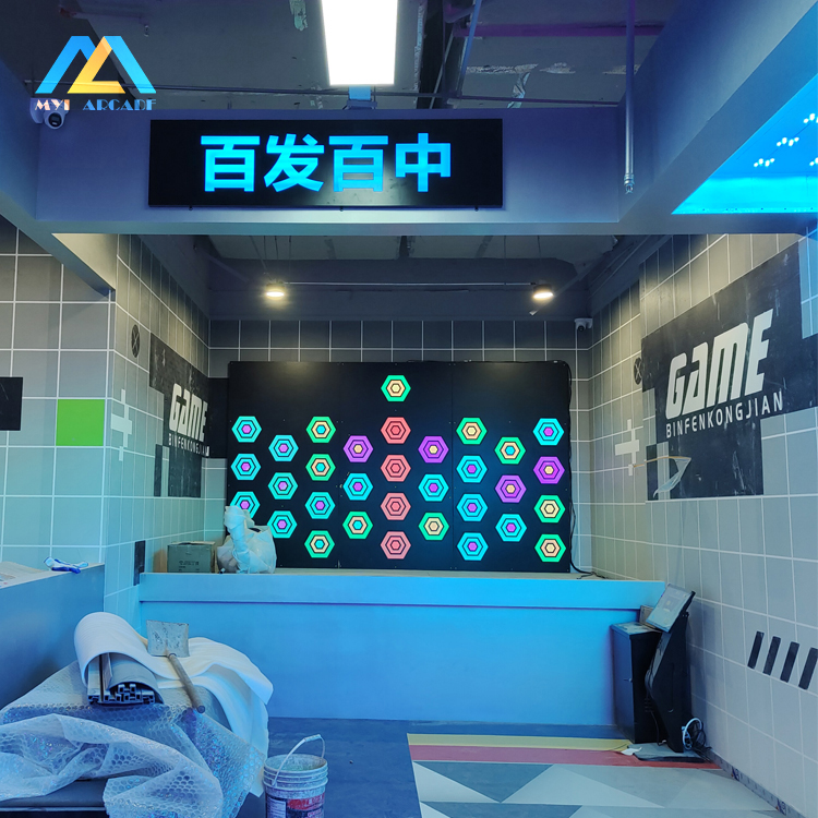 Crack Shoot-Interactive LED Wall Ball Game Machine for Kids and Adults