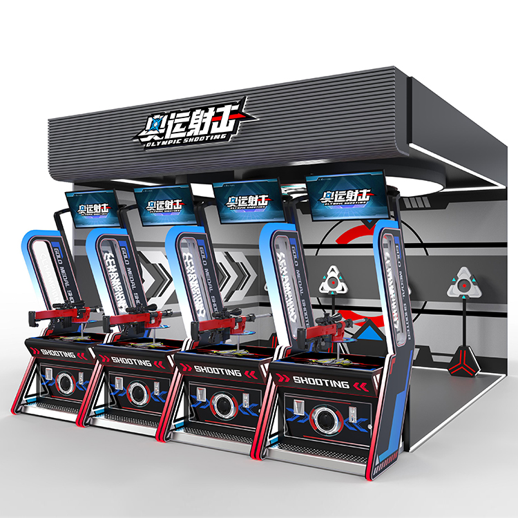Olympic Shooting Arcade Simulator – 4 Player Interactive Shooting Game Machine for FEC & Amusement Parks