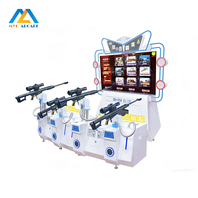 VR Sniper Elite Shooting Arcade Machine - 4-Player Realistic Sniper Simulation