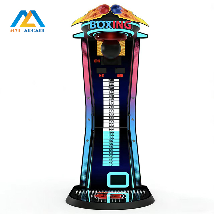 Commercial Coin Operated Boxing Arcade Machine with Ticket and Drink Rewards