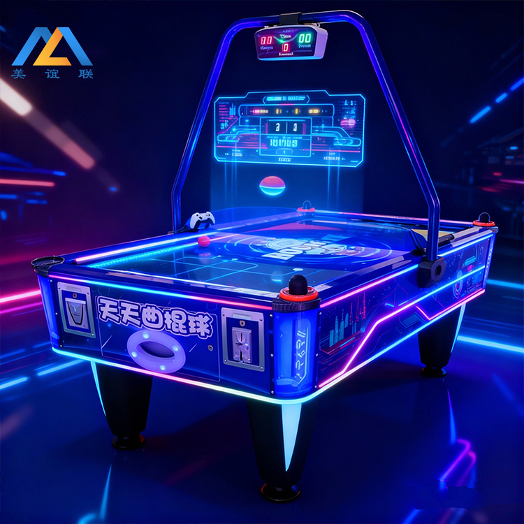 Galaxy Theme 2 Player Coin Operated Air Hockey Arcade Game Machine