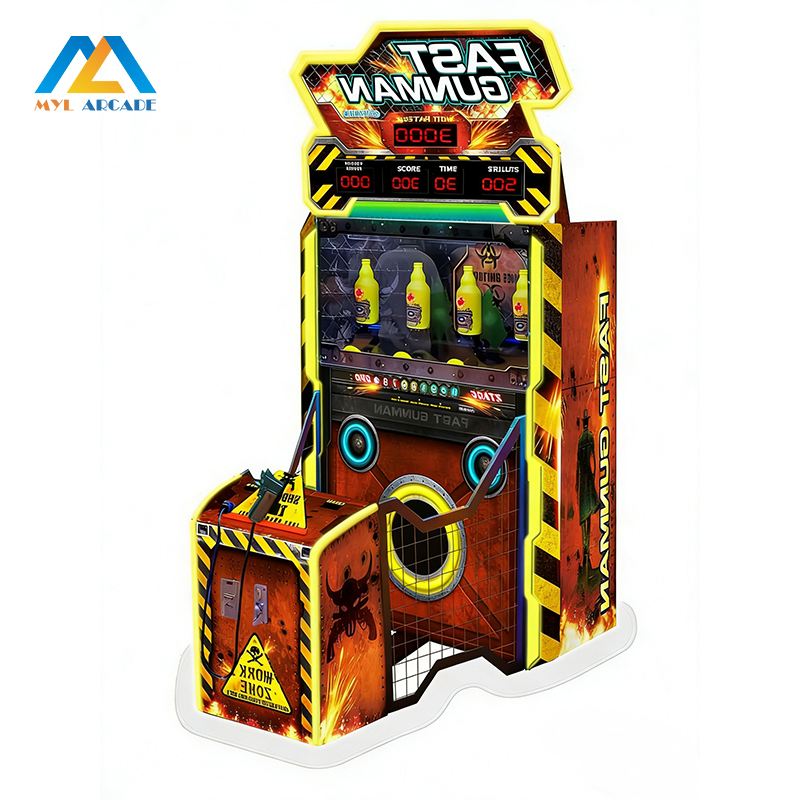 FAST GUNMAN Coin Operated Shooting Arcade Machine for 1 Player