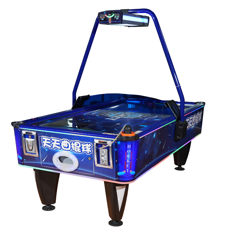 Interactive Air Hockey Table - LED Light | Dual Player | Scoreboard | For Arcade & Family Centers