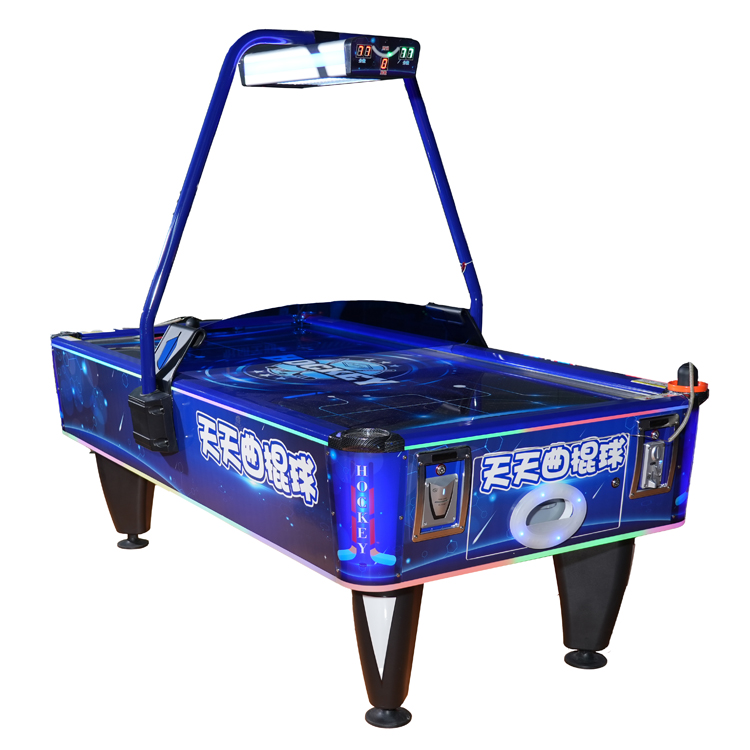 Interactive Air Hockey Table - LED Light | Dual Player | Scoreboard | For Arcade & Family Centers
