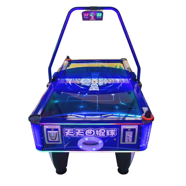 Interactive Air Hockey Table - LED Light | Dual Player | Scoreboard | For Arcade & Family Centers
