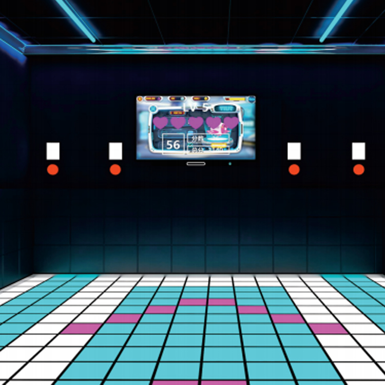 Smart Interactive LED Lighted Floor Tile Entertainment System Multiplayer Sensing Game & Fitness Solution