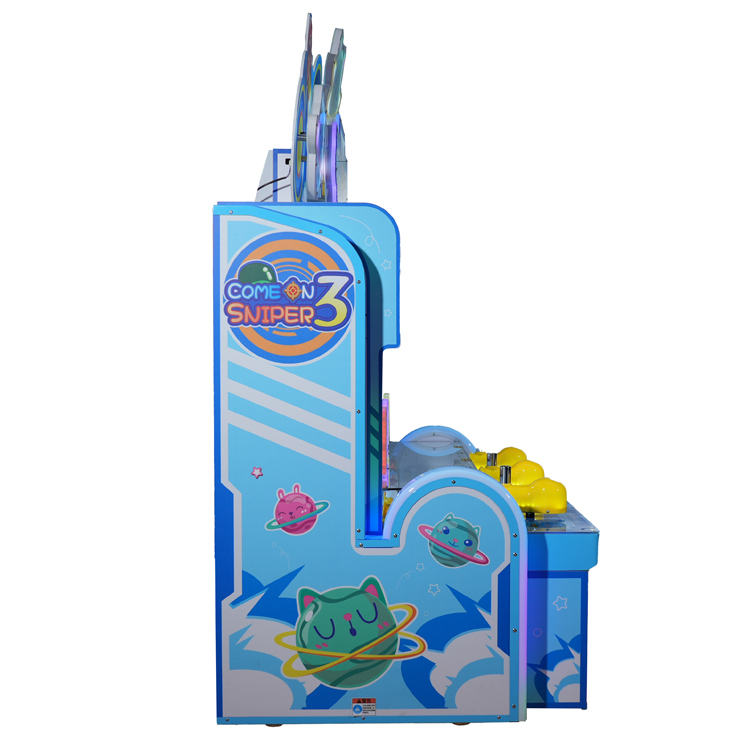Cartoon Ball Shooting Arcade Machine Come On Sniper III | Kids Prize Redemption Game | Coin Operated Amusement Equipment