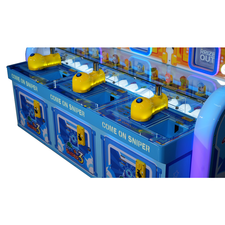 Cartoon Ball Shooting Arcade Machine Come On Sniper III | Kids Prize Redemption Game | Coin Operated Amusement Equipment