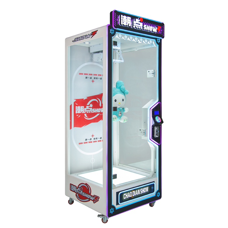 Chao Dian SHOW Rope Cutting Gift Arcade Machine - LED Lights, Tempered Glass, Easy Gameplay