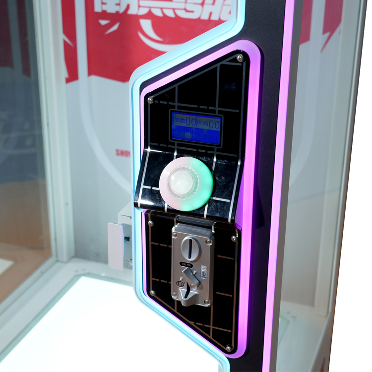 Chao Dian SHOW Rope Cutting Gift Arcade Machine - LED Lights, Tempered Glass, Easy Gameplay