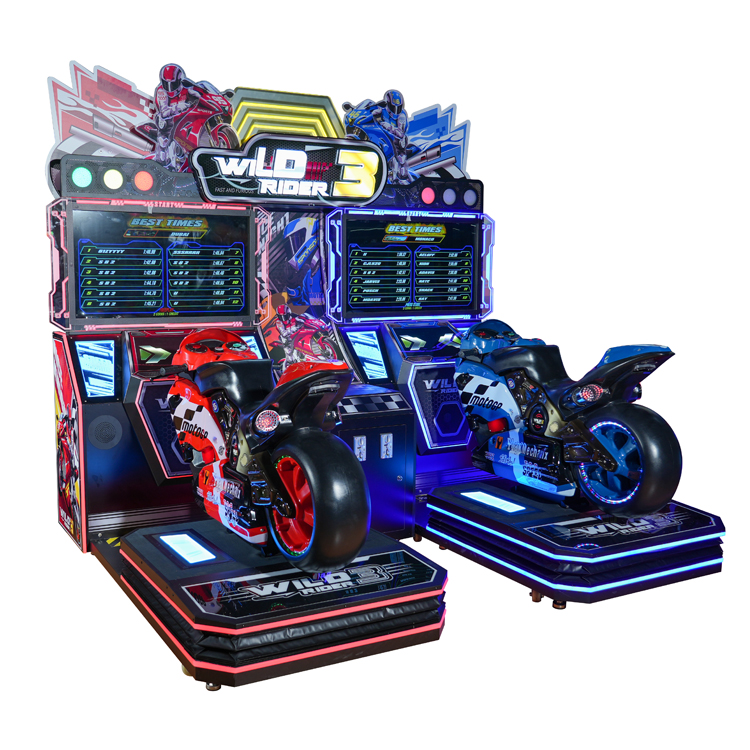 Wild Rider 3 Dual Racing Arcade Motorcycle Game Machine – Immersive 2-Player Racing Experience