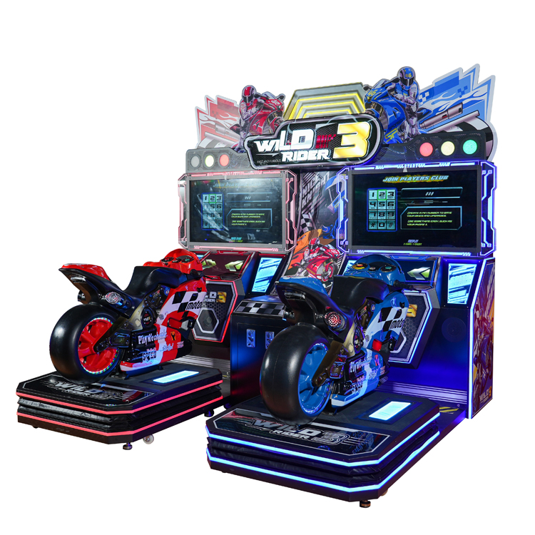 Wild Rider 3 Dual Racing Arcade Motorcycle Game Machine – Immersive 2-Player Racing Experience