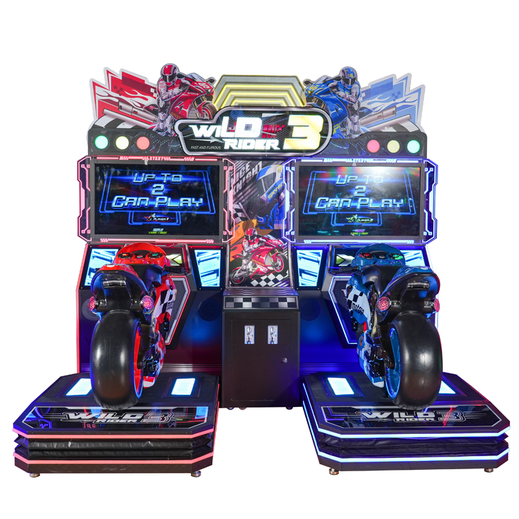 Wild Rider 3 Dual Racing Arcade Motorcycle Game Machine – Immersive 2-Player Racing Experience