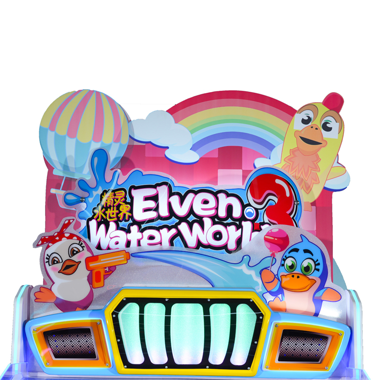 Elf Water World 3 Two-Player 47'' Screen Water Shooting Arcade Machine