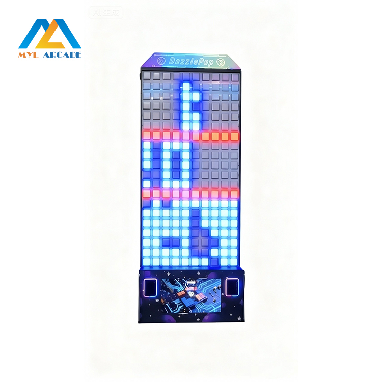 Interactive LED Wall Game Machine - DazzlePop Tetris Fitness Arcade