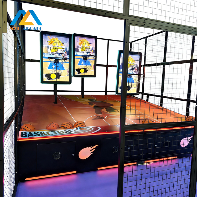 Interactive Multiplayer Basketball Arcade Shooting Game Machine