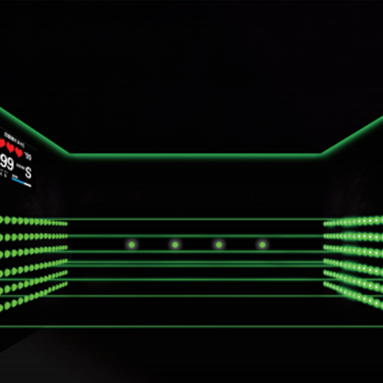 Interactive Laser Matrix Obstacle Game Room - High-Tech Motion Challenge