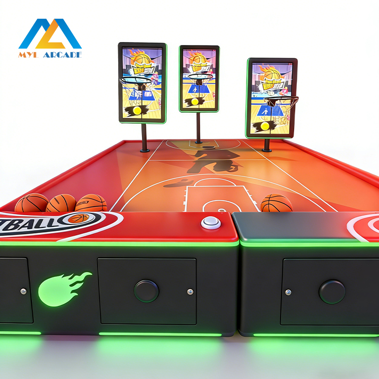 Interactive Multiplayer Basketball Arcade Shooting Game Machine