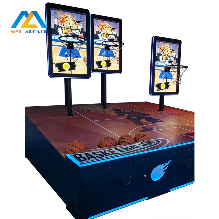 Interactive Multiplayer Basketball Arcade Shooting Game Machine