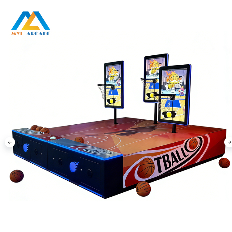 Interactive Multiplayer Basketball Arcade Shooting Game Machine