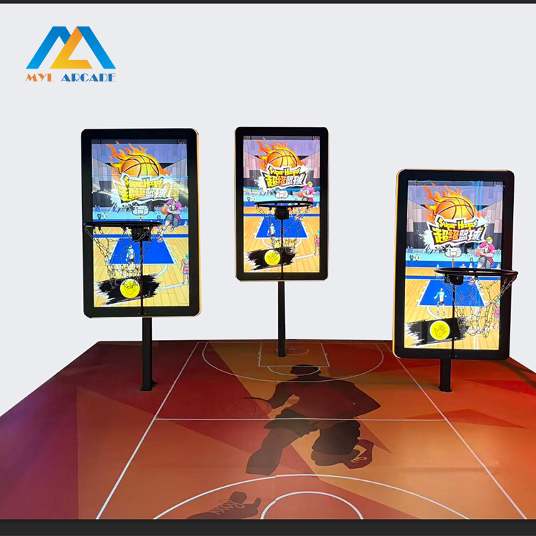 Interactive Multiplayer Basketball Arcade Shooting Game Machine