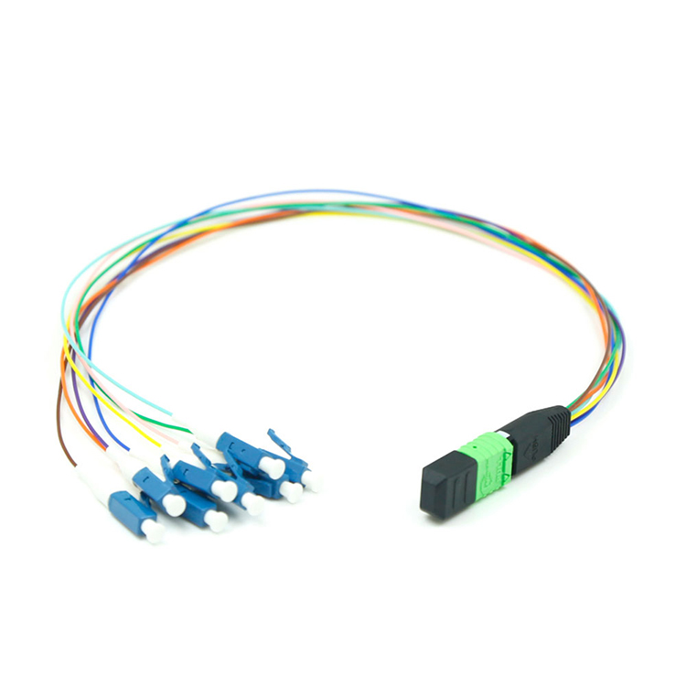 MTP®/APC 12 Cores Simplex LC/UPC Branch Fiber Optic Patch cord