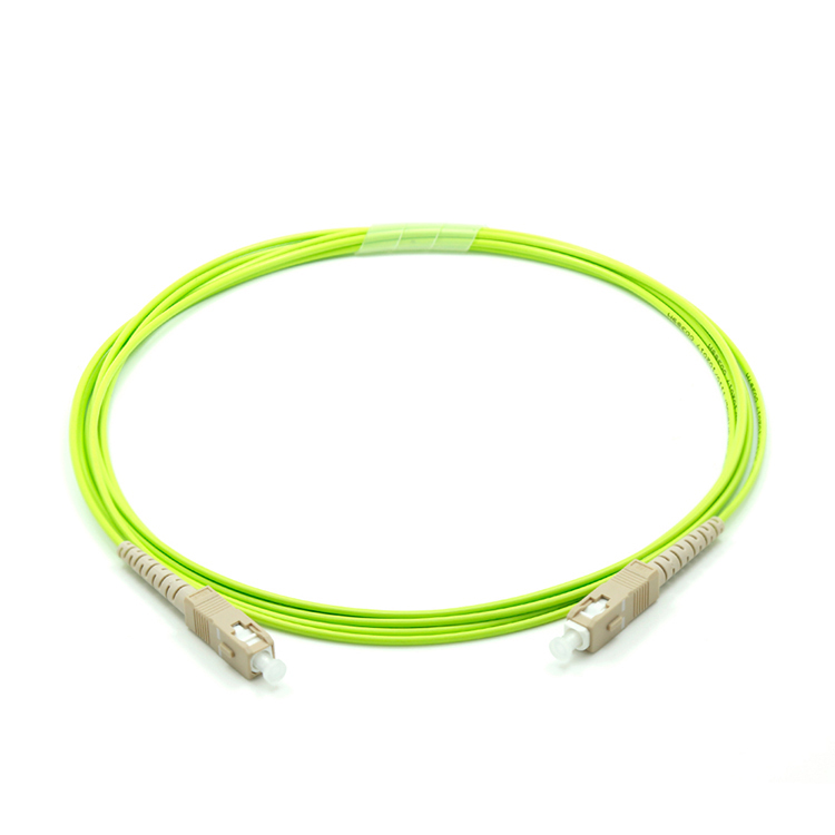 SC-SC/UPC Fiber Optic Patch Cord OM5 Multimode Simplex 2.0mm PVC/LSZH