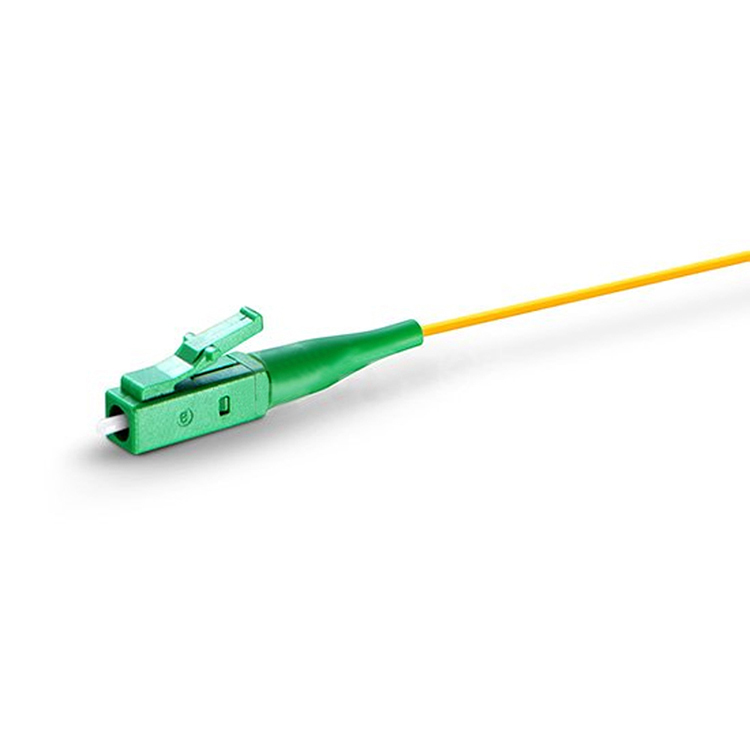 LC/APC Optical Fiber Pigtail OS2 Singlemode Simplex 9/125um 0.9mm PVC