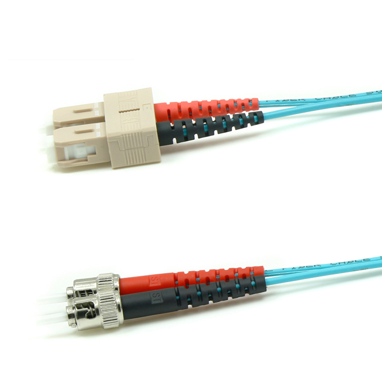 SC-ST/UPC Fiber Optic Patch Cord OM3 Duplex 2.0mm PVC/LSZH