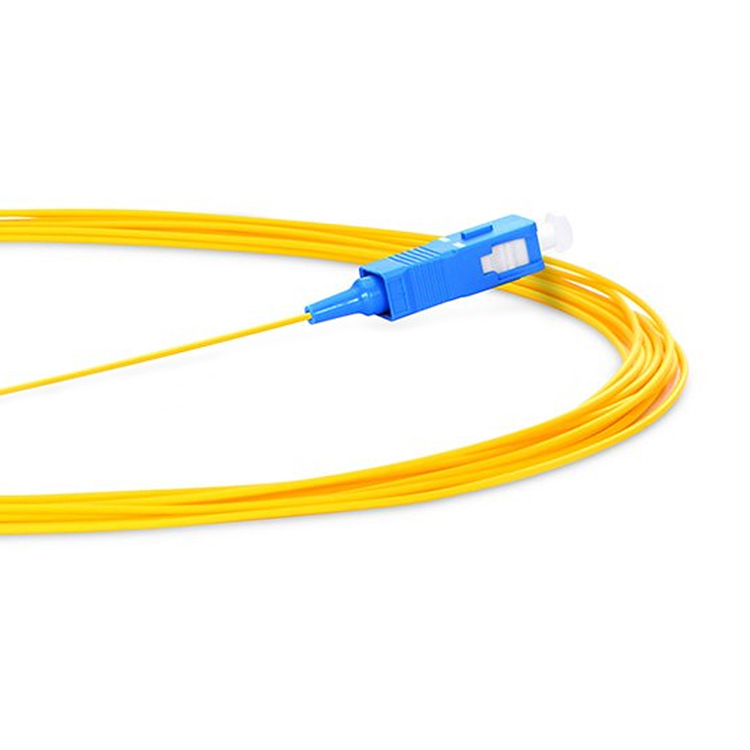 SC/UPC Optical Fiber Pigtail OS2 Singlemode Simplex 9/125um 0.9mm PVC